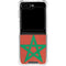 Morocco Flag Distressed Galaxy Z Flip5 5G Clear Case